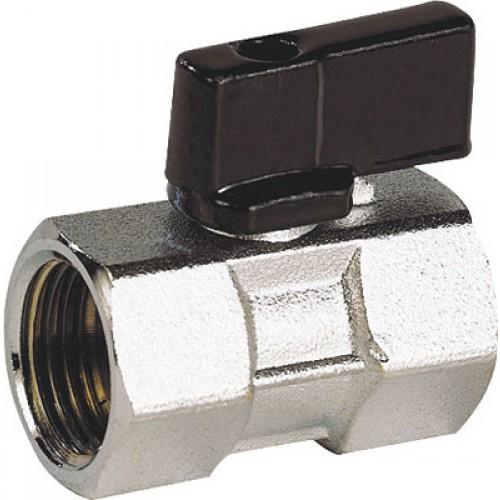 MINI VANNE À BOISSEAU SPHÉRIQUE FEMELLE / FEMELLE Ø 15/21 SFERACO