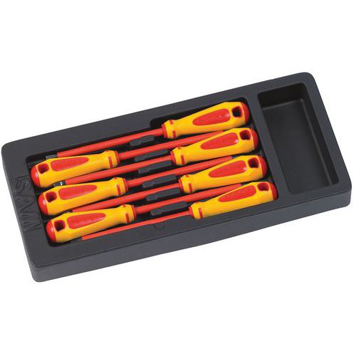 MODULE MOUSSE 6 TOURNEVIS ISOLÉS 1000V - SAM
