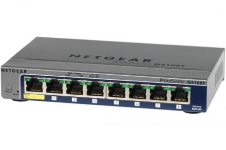 NETGEAR GS108T - Switch 8 ports Gigabit manageable niveau 2 avec VLAN et priorisation du trafic_0