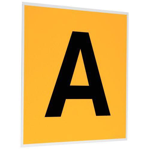 PANNEAU IDENTIFICATION PERFORÉ 1 CARACTÈRE LXH : 270X220MM - BEAVERSWOOD