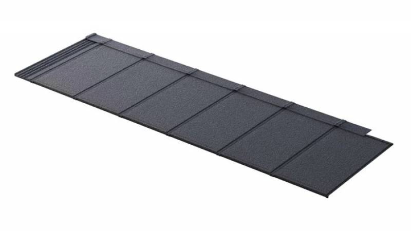 Panneaux aspect ardoises et tuiles métalliques - Revêtement en pierre naturelle - METROTILE® interlock iPANEL_0