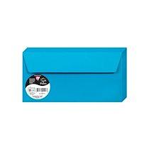 PAQUET DE 50 ENVELOPPES POLLEN 110X220MM 120G/M2 - BLEU TURQUOISE - LOT DE 3
