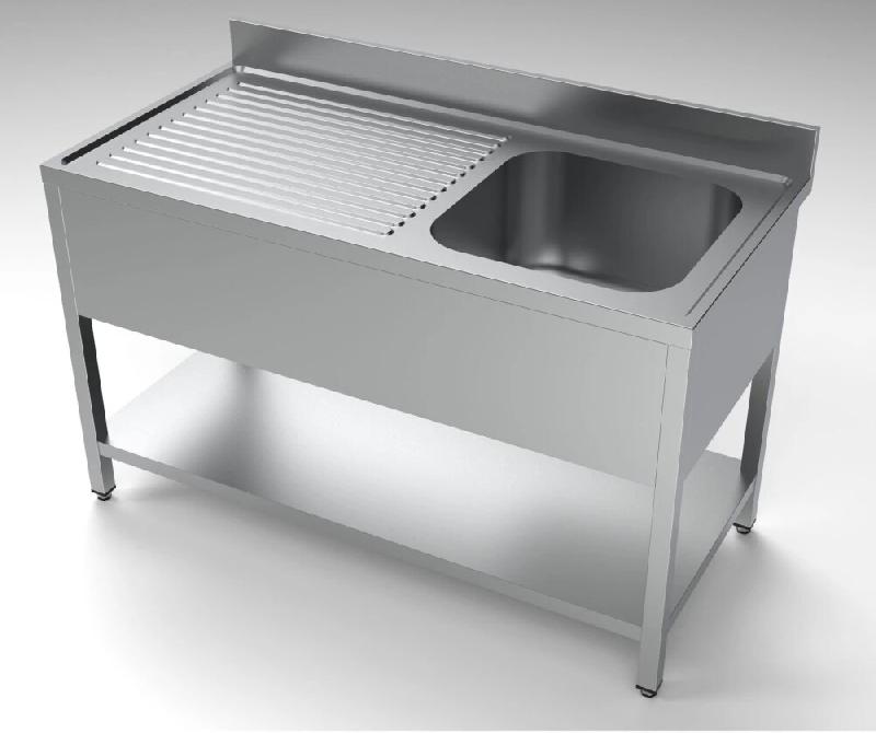 Plonge en inox 1 bac 1000 x 600 mm profondeur 600 mm egouttoir gauche - 3667470000953_0