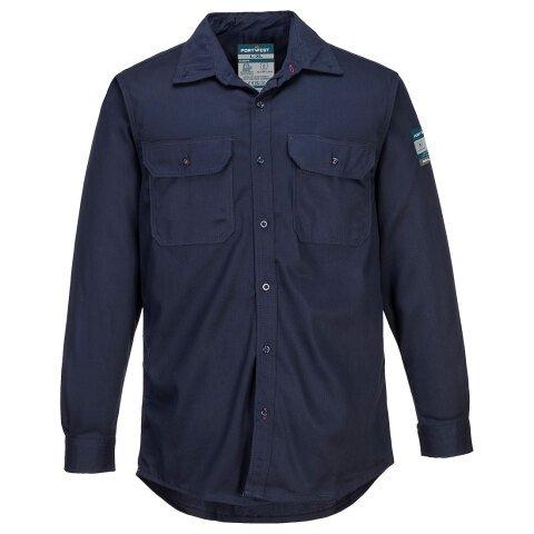 PORTWEST FR89 CHEMISE BIZFLAME 88/12 MARINE - TAILLE 5XL