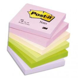 POST-IT BLOC REPOSITIONNABLE 100 FEUILLES 76X76MM COLORIS VERT 654G