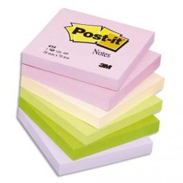 POST-IT BLOC REPOSITIONNABLE 100 FEUILLES 76X76MM COLORIS VERT 654G