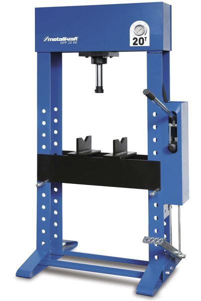 Presse hydraulique Metallkraft WPP 20 BK - 4002020 - Commande au pied et piston mobile_0