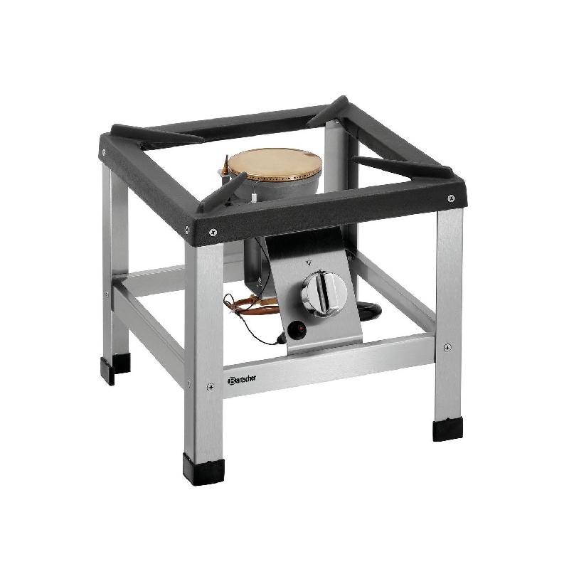 Réchaud inox à gaz (Ø)230 à (Ø)450 mm sur pieds, 6800 W, GAZ_0
