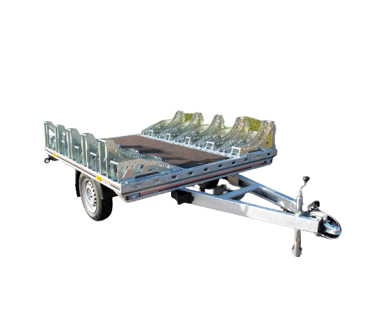 Remorque Porte Vélos - Surface antidérapante, 10 supports, 750 kg - BIKE 10_0