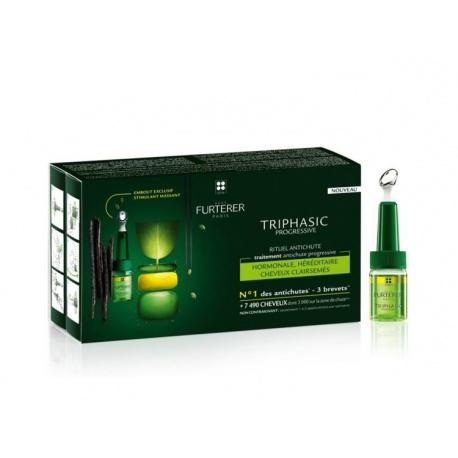 RENÉ FURTERER - TRIPHASIC PROGRESSIVE INTENSIF SÉRUM ANTI-CHUTE - 8 FLACONS
