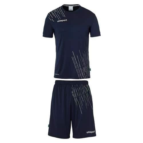 SET MAILLOT ET SHORT DE FOOT ENFANT - UHLSPORT - SCORE 26 BLEU MARINE/BLANC
