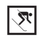 Panneau de signalisation touristique - idéogramme ID 21B - station de ski de descente_0
