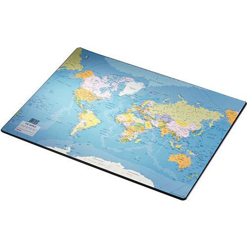 SOUS MAINS CARTE DU MONDE -FORMAT 40 X 53 CM - ESSELTE