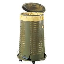 SUPPORT SAC 110L EN PLASTIQUE VERT.