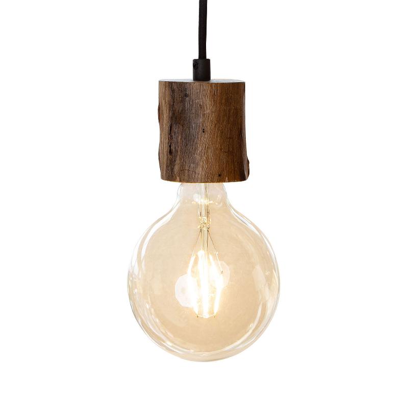 NOWA GMBH SUSPENSION TRONCO, 1 LAMPE, SUSPENSION BOIS 8 CM
