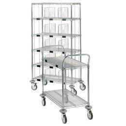 Système modulaire MOSYS - pour chariots et rayonnages en acier chromé avec fixation réglable_0