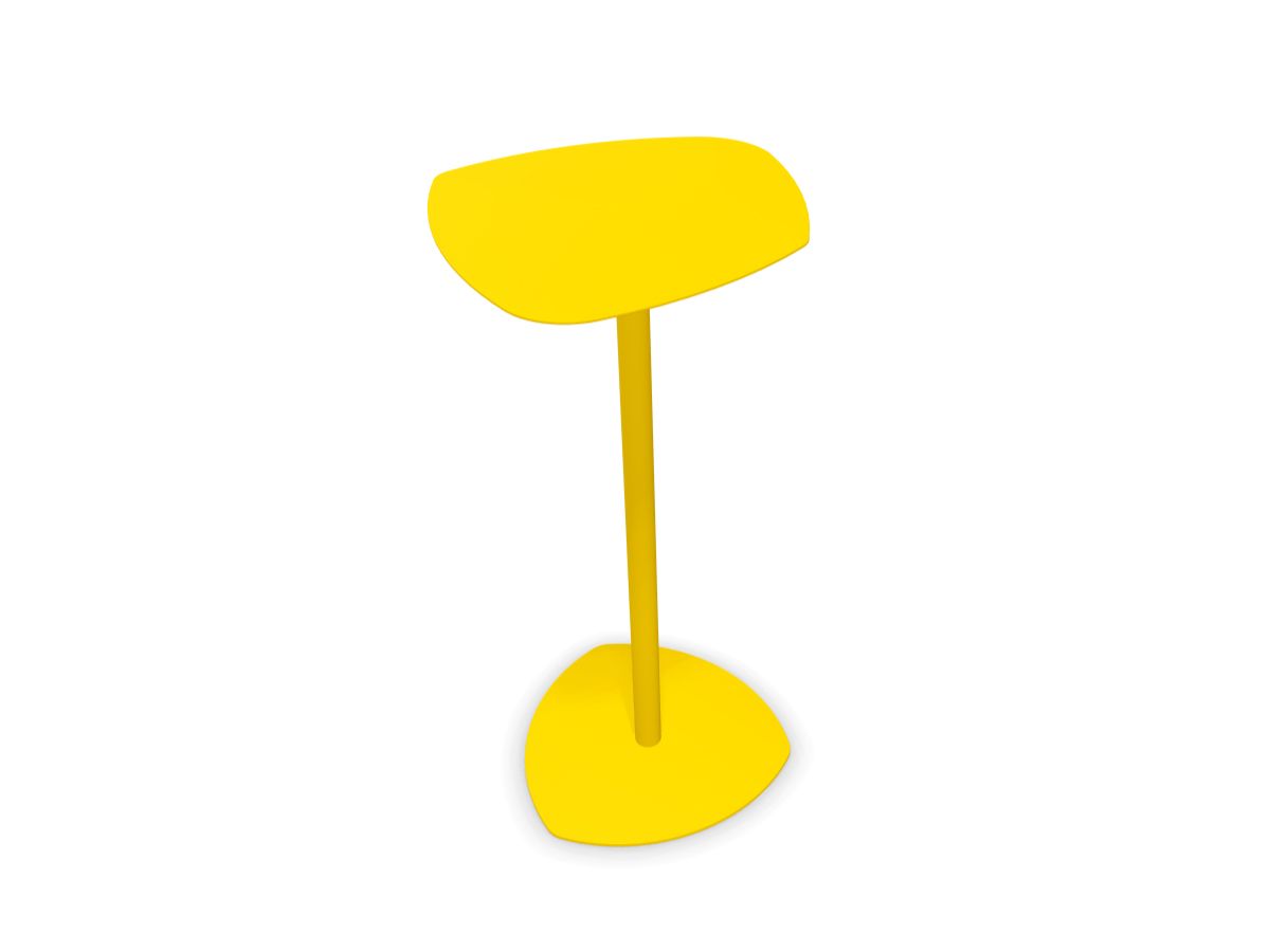 Table haute en métal Enzo - 109 cm - Plateau 65 cm - Fabrication italienne_0