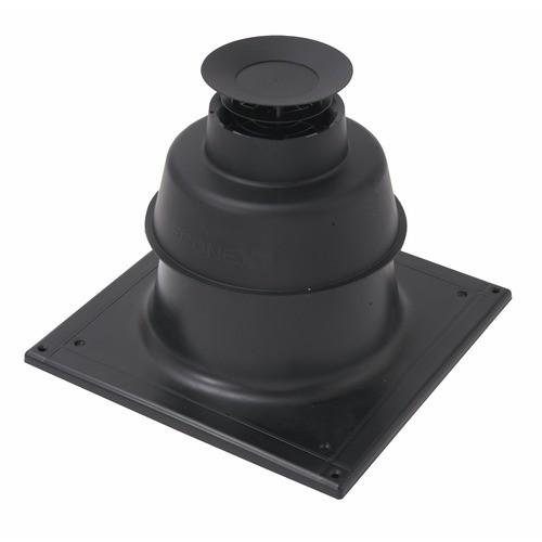 TERMINAL DE CHERMINÉE NOIR POUR FLEXIBLE DE 80 MM - ECONEXT TEN