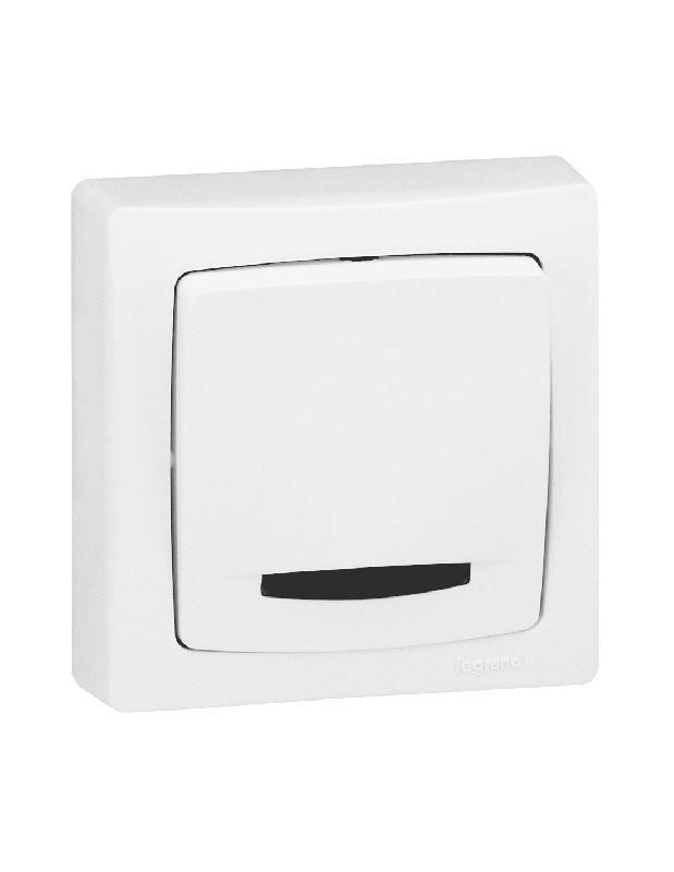 INTERRUPTEUR VA-ET-VIENT ASL POUR APPAREILLAGE SAILLIE 250V LUMINEUX - LEGRAND - 086017