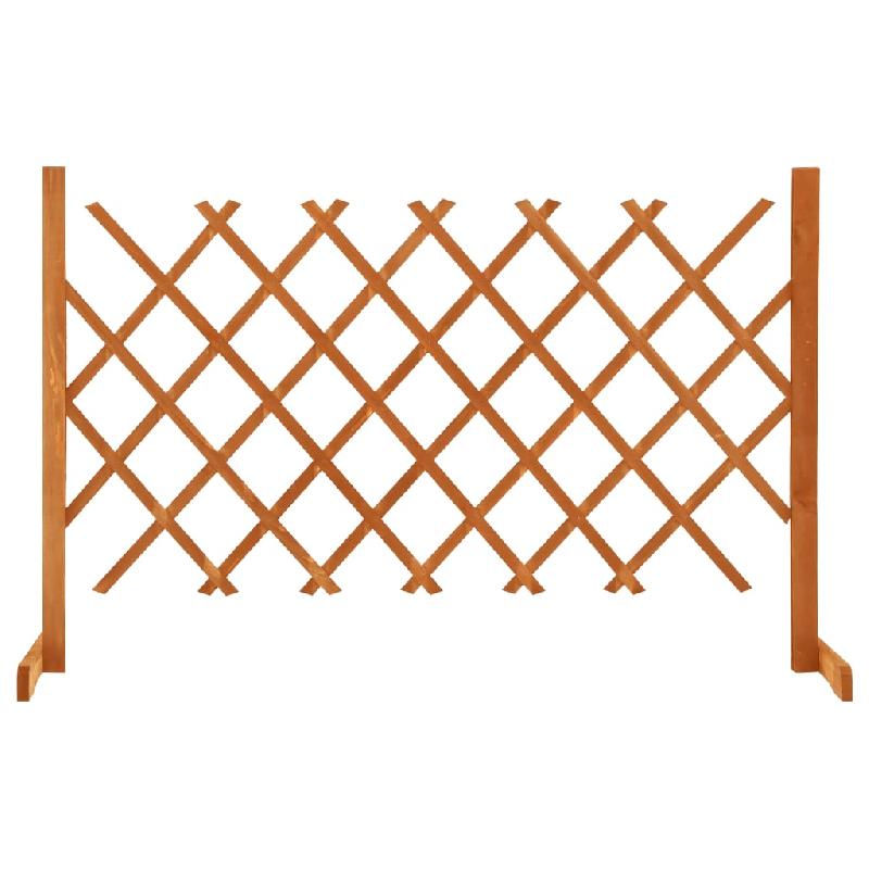 Vidaxl clôture en treillis de jardin orange 120x90 cm bois de sapin 314824_0