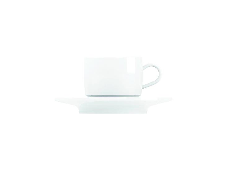 TASSE À THÉ ROND BLANC PORCELAINE 22 CL Ø 8,2 CM BRASSERIE ARIANE