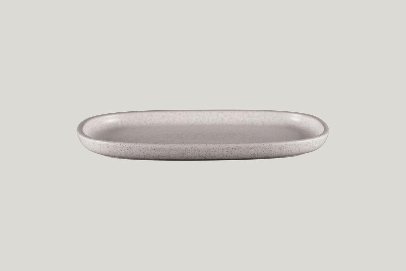 PLAT OVALE GRIS PORCELAINE 30,2 CM RAKSTONE EASE