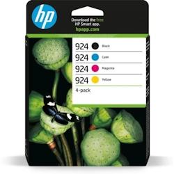 924 Cartouche Encre Authentique Pack de 4 cyan, magenta, jaune, noir HP - 3666749587096_0