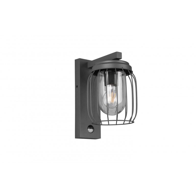 Applique murale extérieure détecteur 1xE27 anthracite - Trio - Tuela - beige 4017807506143_0
