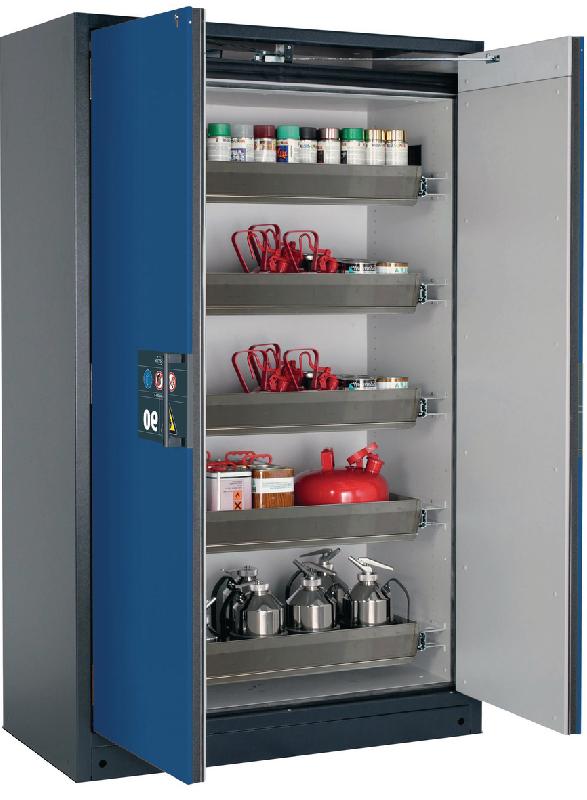 ARMOIRE SÉCURITÉ Q-PEGASUS-90 Q90.195.120.WDAC GRIS/BLEU - MANUTAN COLLECTIVITÉS