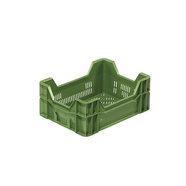 Bac Norme Europe Fruits et légumes ajouré 400x300x165 mm Vert - Réf : BAC159BE4316000_0