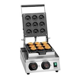 Bartscher Gaufrier inox simple à donuts (Ø)50 x (H)20 mm, 1800 W, 220 V - MONO - argenté inox 370274_0