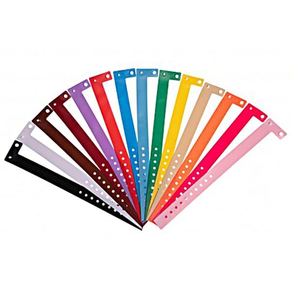 Bracelet événementiel en vinyle type L - couleur mate - ajustable et personnalisable_0