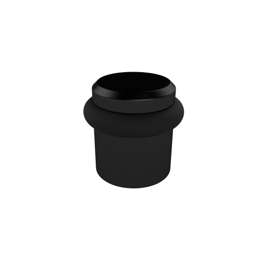 BUTÉE DE PORTE-ALUMINIUM EXTRUDÉ -ANODISÉ- NOIR MAT-39X36MM HERMETA