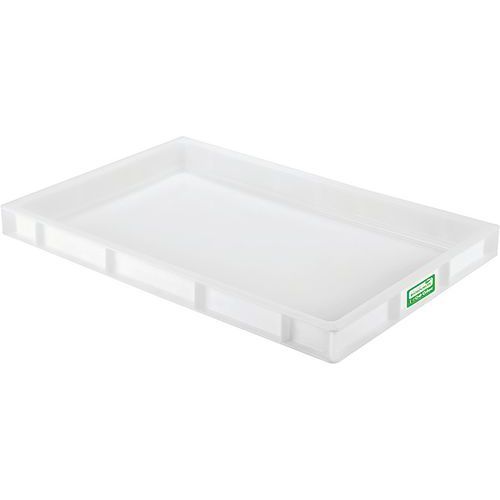 CAISSE PLEINE BIOSOURCÉ 600 X 400 X 55 MM 9 L - BLANC - GILAC
