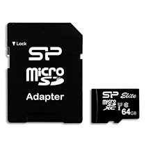 SILICON POWER ELITE - CARTE MÉMOIRE FLASH - 64 GO - MICROSDXC UHS-I