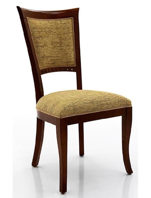 Chaise Michelet - structure en hêtre - assise et dos rembourrés_0