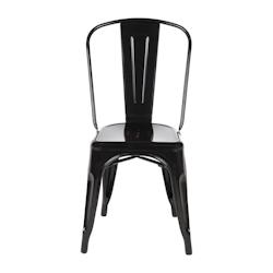 Chaises en acier noir Bolero Bistro (lot de 4) - GL331_0