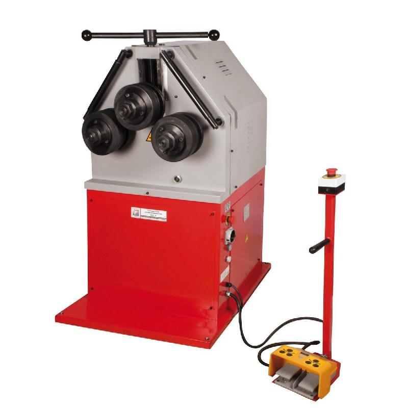 Cintreuse industrielle à 3 galets Holzmann RBM50 400V - construction massive en fonte, galets acier traité_0