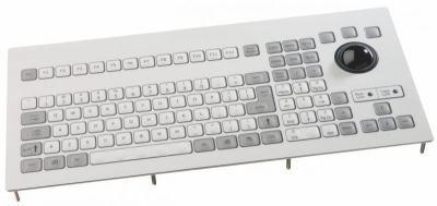 Clavier industriel encastrable avec trackball 38mm - 106 touches - IP65 - USB/PS2 - QWERTY - Réf : KBMT106F1USB_0