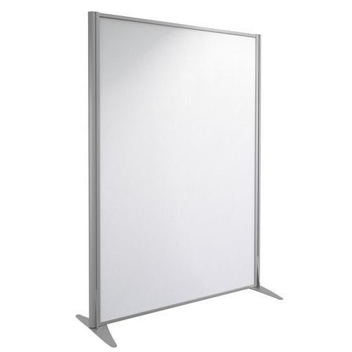 CLOISON KPRIM TISSU ACOUSTIQUE PERLE PROFIL ARGENT 165X122CM