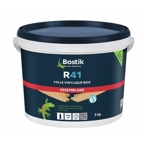 COLLE À BOIS VINYLIQUE À PRISE RAPIDE - POT DE 5 KG - R 41 BOSTIK