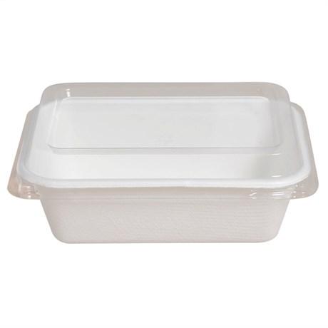 CONTENEUR BIONIC 700 ML 17.5X12X4.5 CM CELLULOSE BLANC (VENDU PAR 500)