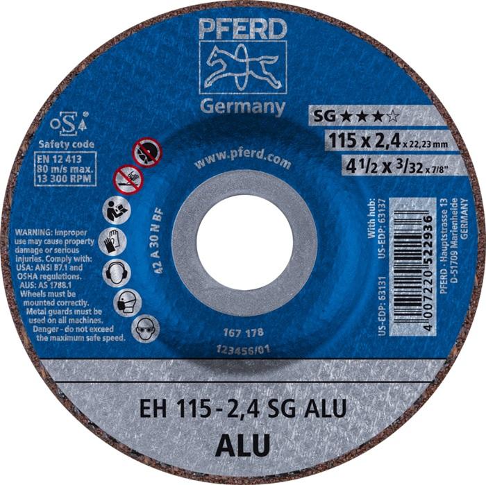 Disque à tronçonner SG ALU D115x2,4 mm - aluminium - perçage 22,23 mm - PFERD_0