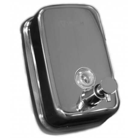 Distributeur de savon anti-vandalisme en inox - 500ml - Fixations incluses et remplissage facile_0
