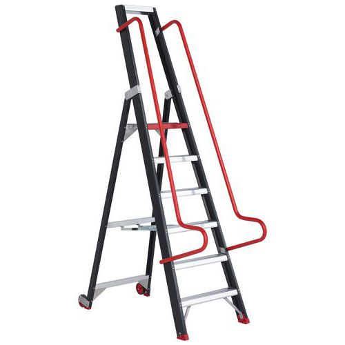 ESCABEAU DE MAGASIN SIMPLE ACCÈS NOMBRE DE MARCHES: 6 - ALTREX