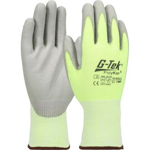 GANTS ANTICOUPURE ANTI-COUPURE CLASSE E ENDUCTION POLYURÉTHANE - 6