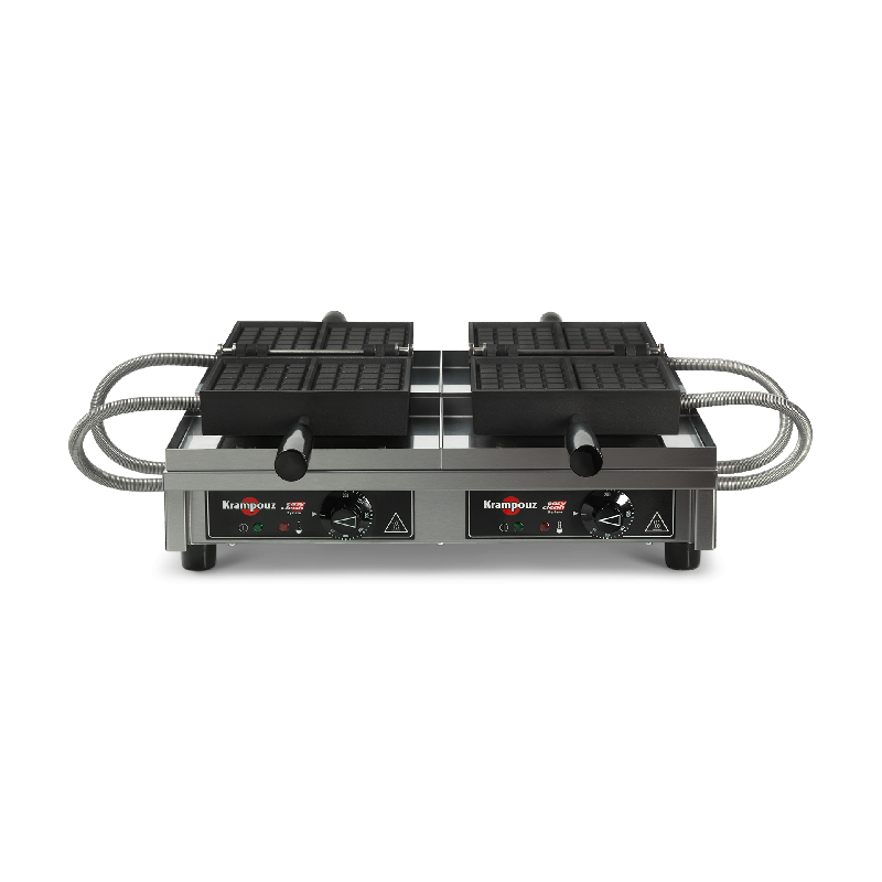 Gaufrier professionnel 4x6 Fruits 180° double Krampouz_0