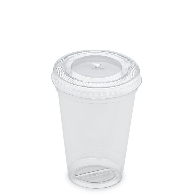 Gobelet Pot à Dessert  20cl NOVACUP VALUE PACK + Couvercle Trou  Inclus Snacking Recyclé Transparent  Verrine - Lot de 6250 unités - transparent Ma_0