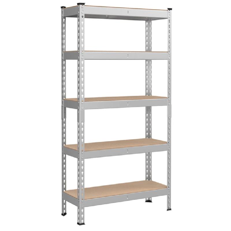 Helloshop26 - Étagère pour charges lourdes étagère de rangement étagère de cuisine 5 niveaux 30 x 75 x 150 cm capacité de charge 875 12_0005788_0