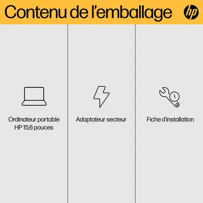 HP 15-fc0103nf AMD Ryzen¢ 5 7520U Ordinateur portable 39,6 cm (15.6